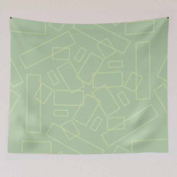 Item preview, Entropic Paints Geometric Green Squares in Circle designed and sold by Entropic-Paints.