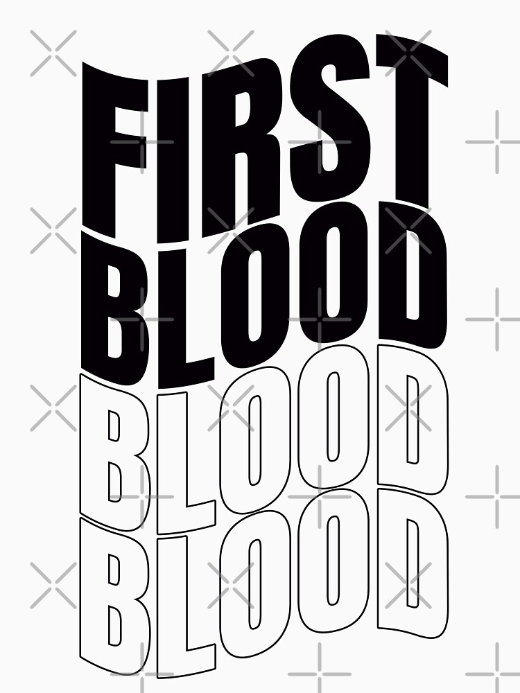 Discover First Blood color black | Essential T-Shirt 
