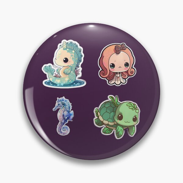 Item preview, 4 Cute Drawings of Sea Animals designed and sold by beluxe.