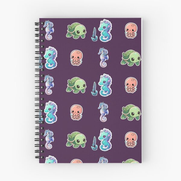 Item preview, 4 Cute Drawings of Sea Animals designed and sold by beluxe.