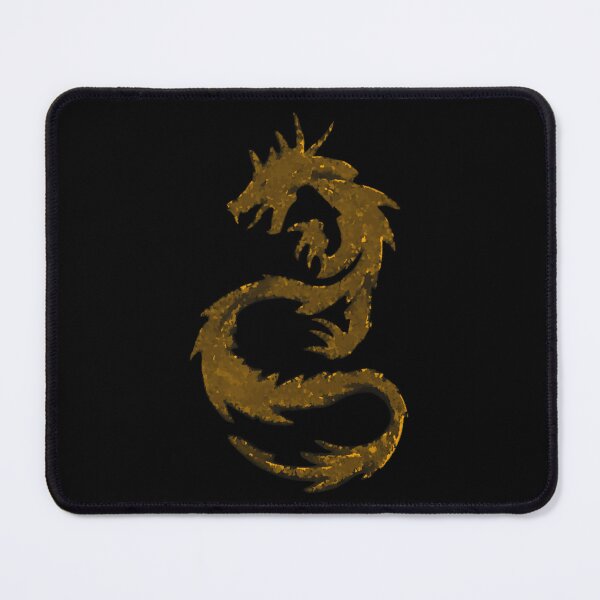 Item preview, Golden Dragon Abstract Gold with Black Design Distorted Tattoo designed and sold by kattakitty.
