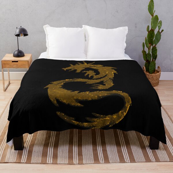 Item preview, Golden Dragon Abstract Gold with Black Design Distorted Tattoo designed and sold by kattakitty.