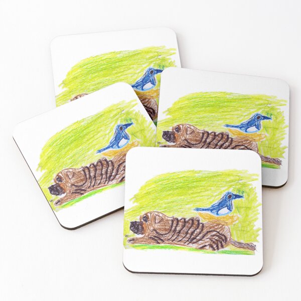 Item preview, Dog with bird and nest on it designed and sold by MadeBySicilian.