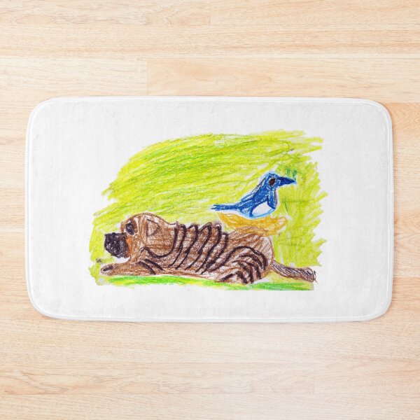 Item preview, Dog with bird and nest on it designed and sold by MadeBySicilian.