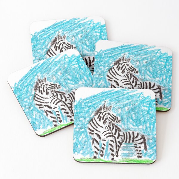 Item preview, Zebra with blue background designed and sold by MadeBySicilian.