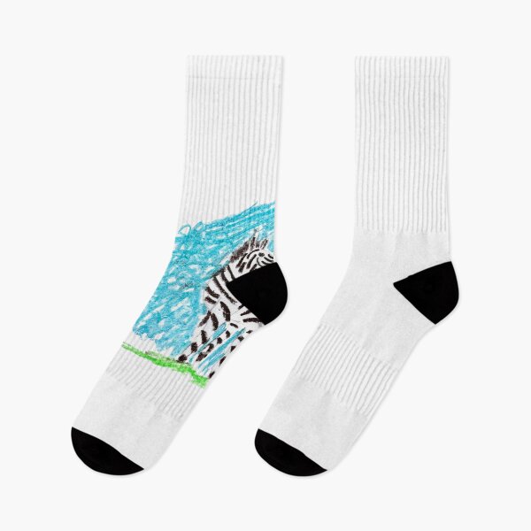 Item preview, Zebra with blue background designed and sold by MadeBySicilian.