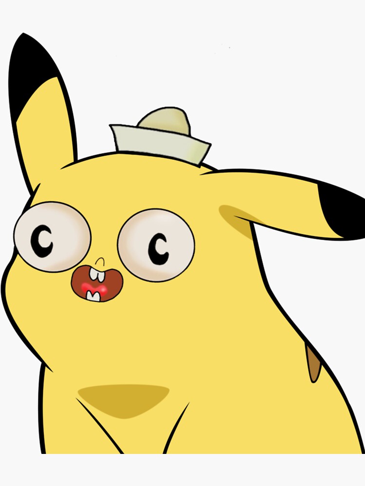 Pikachu meme sticker – Thee Sticker God