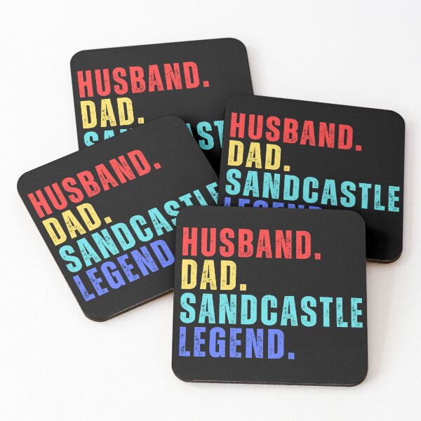 Item preview, HUSBAND DAD SANDCASTLE LEGEND, Beach Competition, National Beach Day, Tropical Vacation designed and sold by Sun Sand & Sea Art.