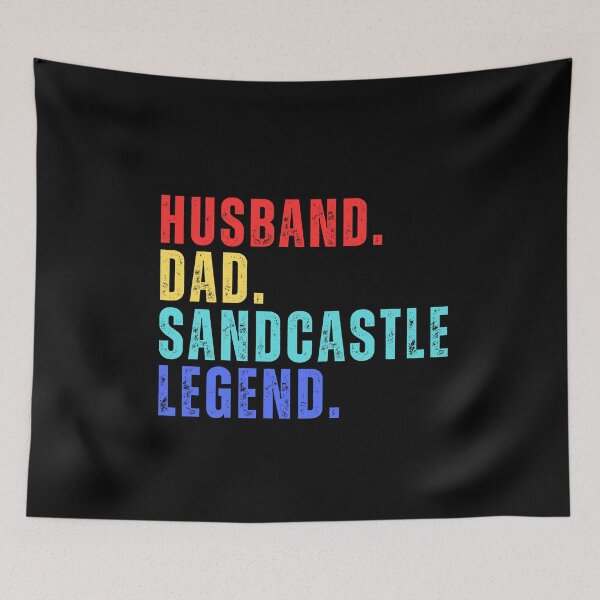Item preview, HUSBAND DAD SANDCASTLE LEGEND, Beach Competition, National Beach Day, Tropical Vacation designed and sold by Sun Sand & Sea Art.
