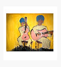 Guitar duo Photographic Print