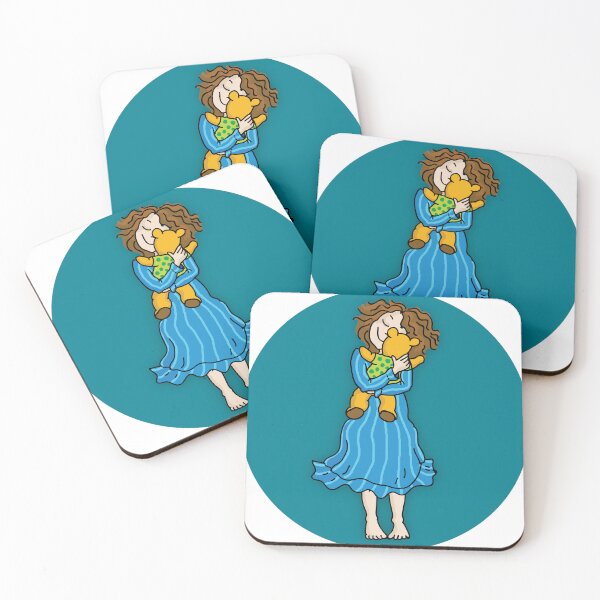 Item preview, sweet girl with teddybear designed and sold by metteboedker.