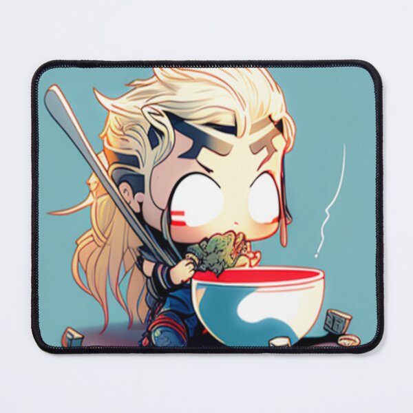 Item preview, Chibi Thor Eating Ramen designed and sold by GabyVGalindo.