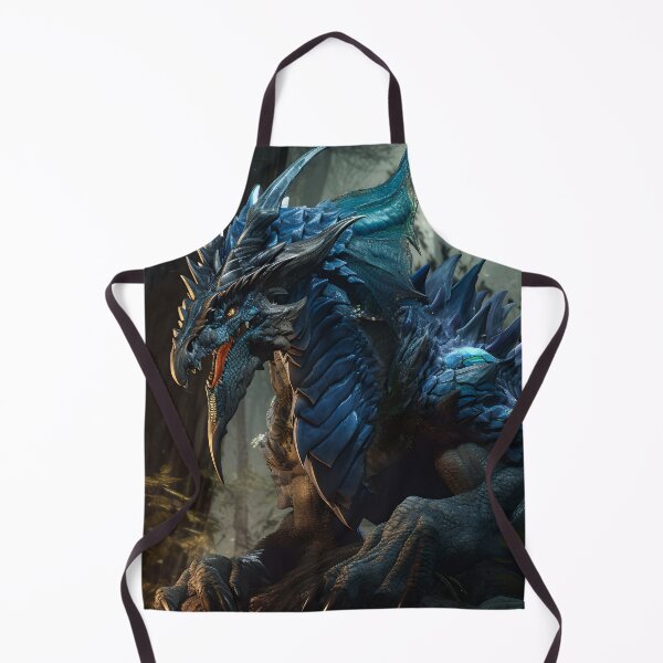 Item preview, Enter the World of Fantasy with this Highly Detailed Blue Dragon Portrait designed and sold by CreationP.