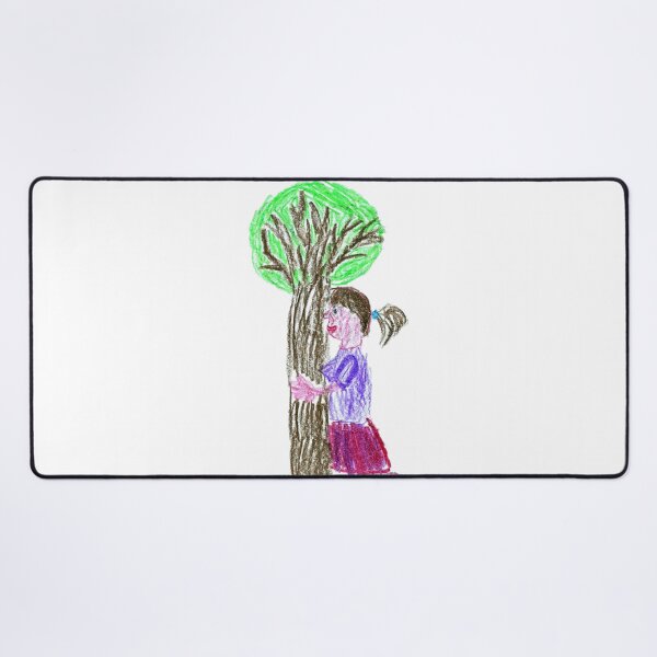 Item preview, Little girl hugging a tree designed and sold by MadeBySicilian.