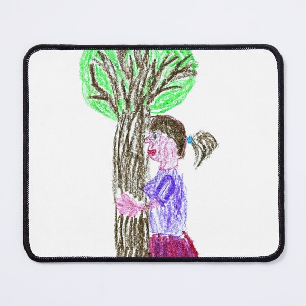 Item preview, Little girl hugging a tree designed and sold by MadeBySicilian.
