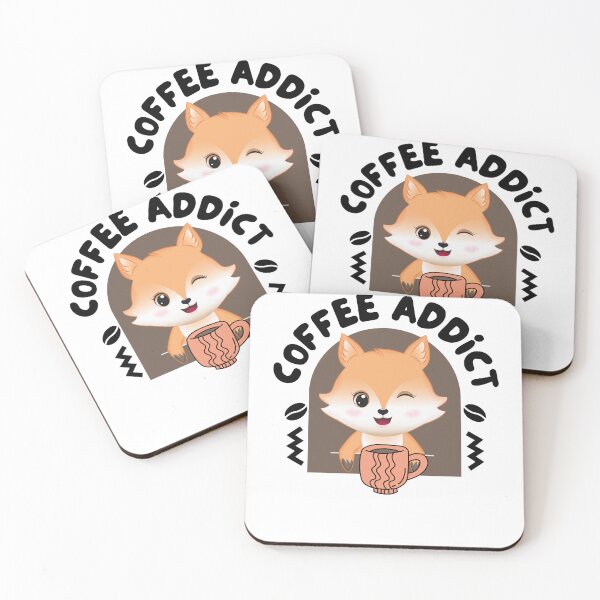 Item preview, Coffee Fox Coffee Addict Cute Fox Morning Fox designed and sold by yeodesign  ⭐⭐⭐⭐⭐.