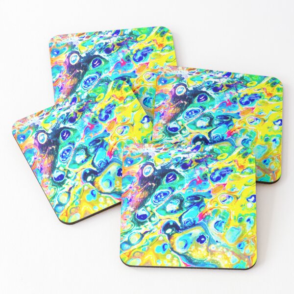 Item preview, Rainbow acrylic pouring art  designed and sold by baksuart.