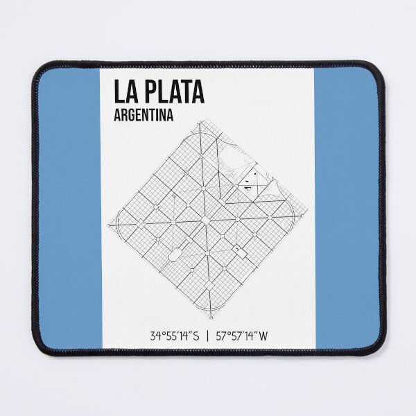 Item preview, La Plata - minimalistic map of the city designed and sold by jnt1981.