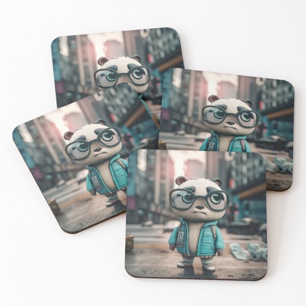 Item preview, Pastel Panda with Glasses 3 of 10 designed and sold by WilbDigital.