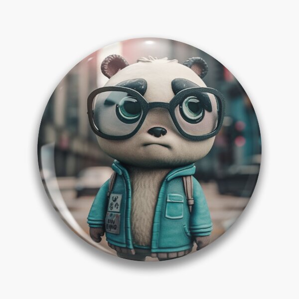 Item preview, Pastel Panda with Glasses 3 of 10 designed and sold by WilbDigital.