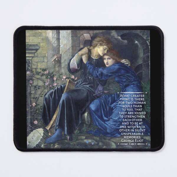 Item preview, Edward Burne-Jones Painting, With George Eliot Quote designed and sold by Classicambience.