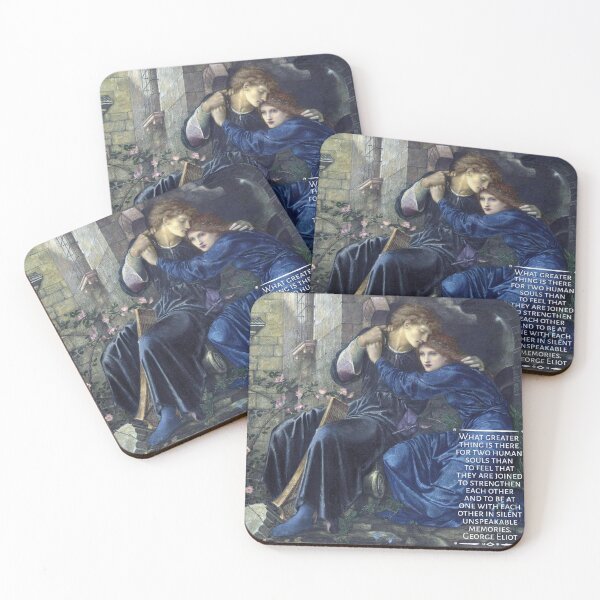 Item preview, Edward Burne-Jones Painting, With George Eliot Quote designed and sold by Classicambience.