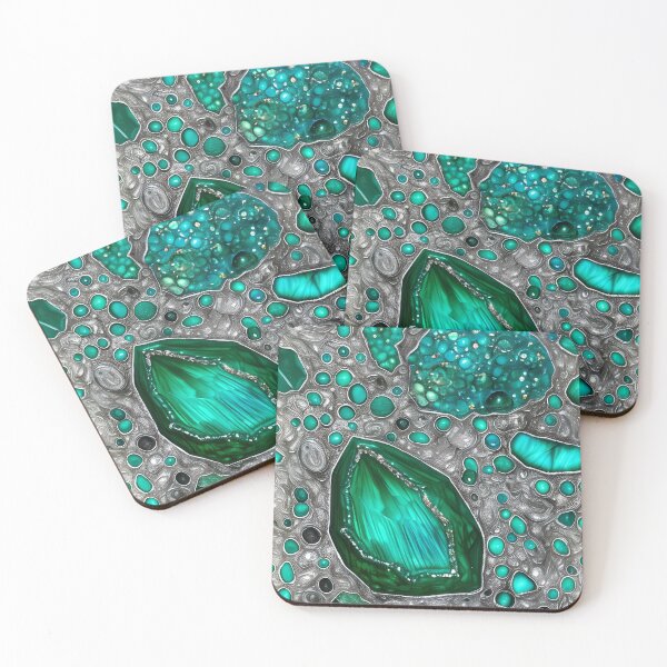 Item preview, Dioptase Inspired Design With A Touch Of Silver (02) designed and sold by DEBPIX.
