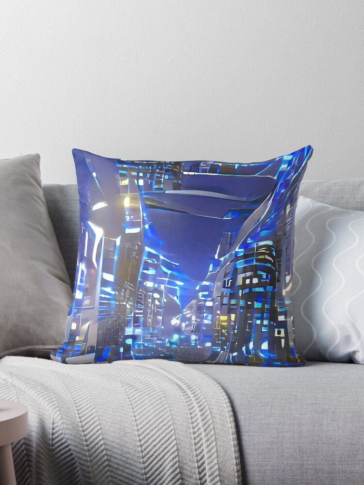 A World of Steam and Gears Throw Pillow for Sale by fkc666