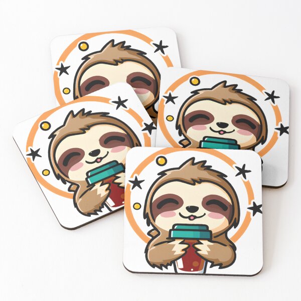 Item preview, Kawaii sloth coffee designed and sold by NathalieRached.