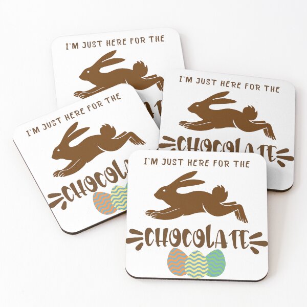 Item preview, i'm just here for the chocolate, chocolate funny easter designed and sold by yssnyd.
