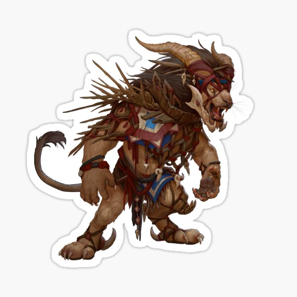 Lion Warrior Sticker