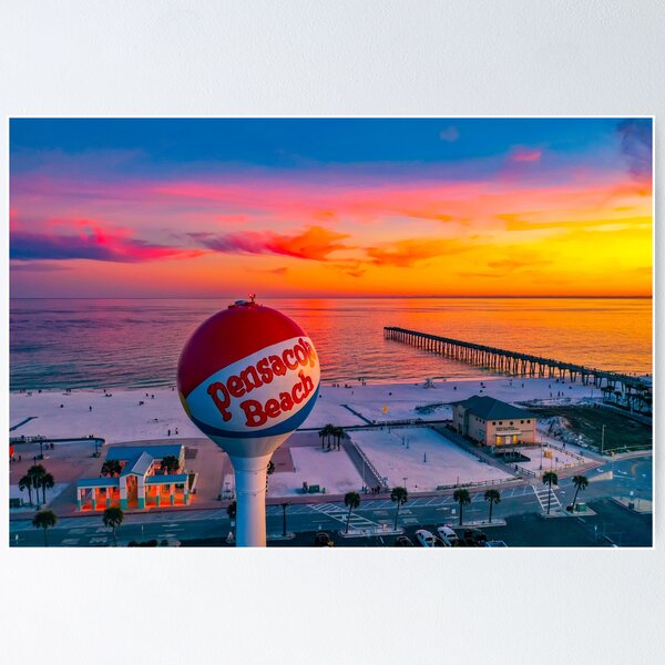 Item preview, Pensacola Beach Ball Sunset designed and sold by pensacolavibes.