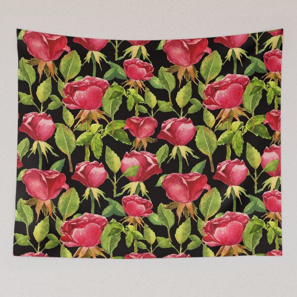 Item preview, Roses watercolor pattern designed and sold by cutecrazytshirt.