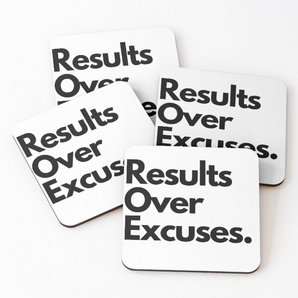 Item preview, Results Over Excuses designed and sold by WADH ⭐⭐⭐⭐⭐.