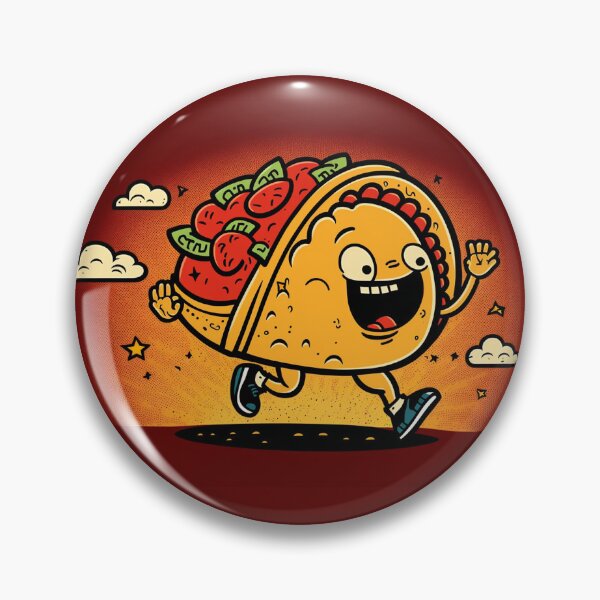 Item preview, Happy cute taco running, is it tuesday? designed and sold by NxtGenArt.