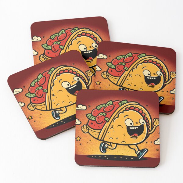 Item preview, Happy cute taco running, is it tuesday? designed and sold by NxtGenArt.