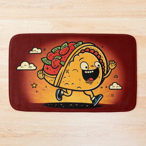 Item preview, Happy cute taco running, is it tuesday? designed and sold by NxtGenArt.