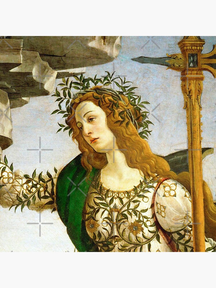 Discover Sandro Botticelli "Pallas and the Centaur" Pin Button