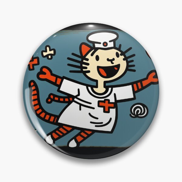 Item preview, Cute nurse cat flying with love and hearts designed and sold by NxtGenArt.