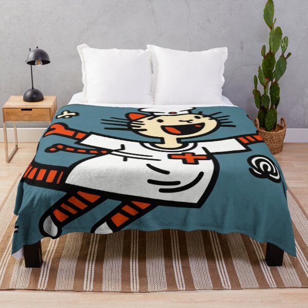 Item preview, Cute nurse cat flying with love and hearts designed and sold by NxtGenArt.