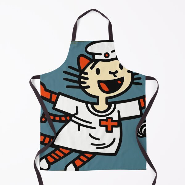 Item preview, Cute nurse cat flying with love and hearts designed and sold by NxtGenArt.