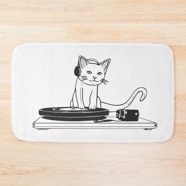 Item preview, DJ Cat (Black) designed and sold by cptcarterprints.