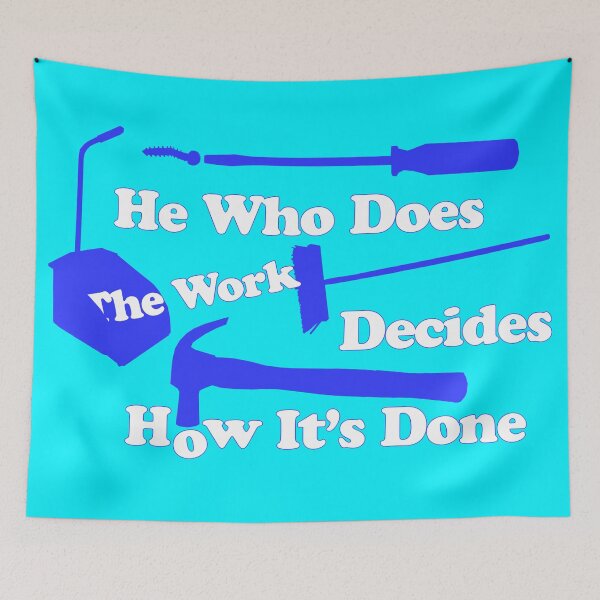 Item preview, He Who Does The Work designed and sold by BloodSweatNTers.