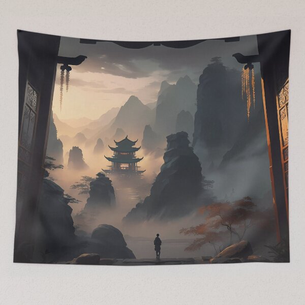 Item preview, Futuristic landscape Japan designed and sold by SMILE88.
