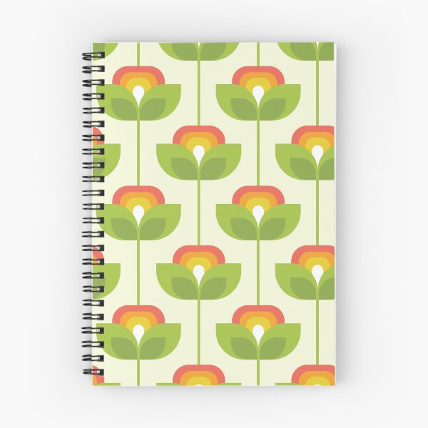Item preview, Patrón de flor retro geométrico designed and sold by Krapka.