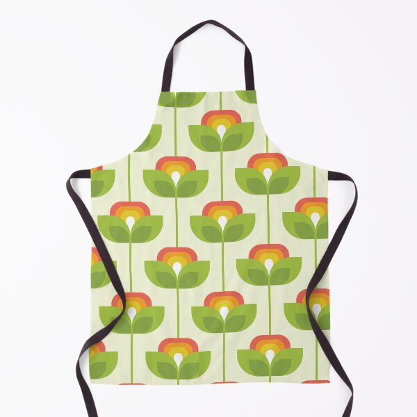 Item preview, Patrón de flor retro geométrico designed and sold by Krapka.