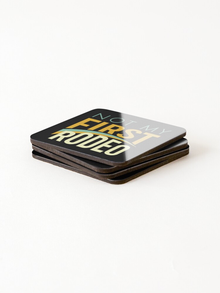 Thumbnail 4 of 5, Coasters (Set of 4), Not My First Rodeo designed and sold by whyitsme.