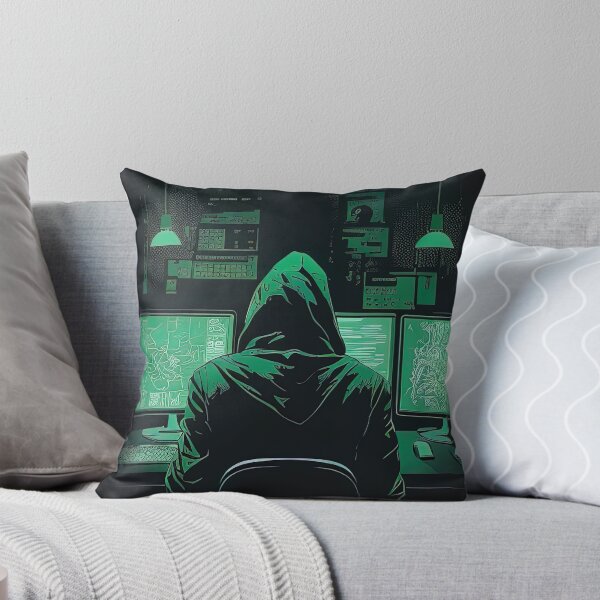 Item preview, Hacker behind computer screens green style designed and sold by RK - Shop.