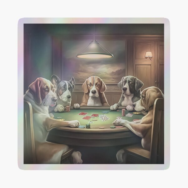 Velvet shops dogs playing poker