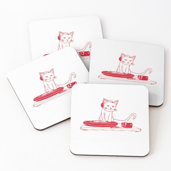 Item preview, DJ Cat (Red) designed and sold by cptcarterprints.